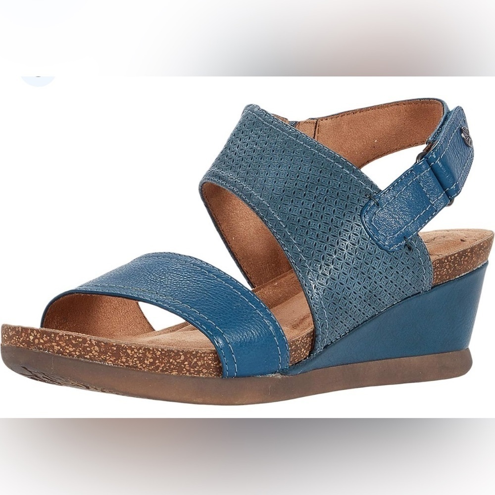 Women’s Cobb Hill Shona Slingback Wedge Heel Summer Leather Sandals 11